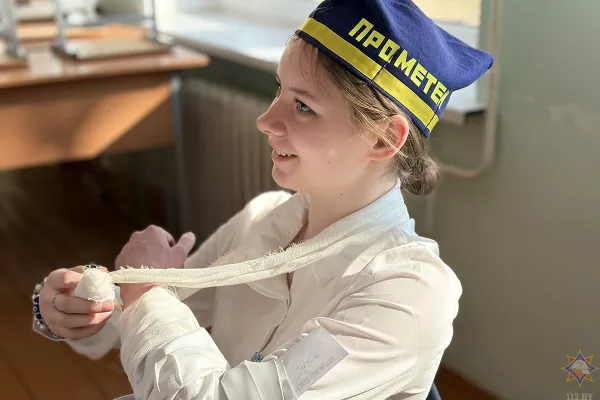 Бобруйские школьники соревновались в умениях юных спасателей-пожарных