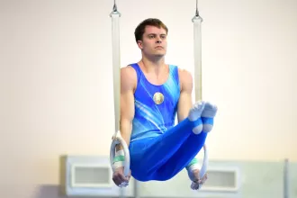Бобруйский гимнаст Олег Тесельский завоевал золото на чемпионате Беларуси в Могилёве
