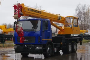 Услуги самосвала, крана, экскаватора и фронтального погрузчика
