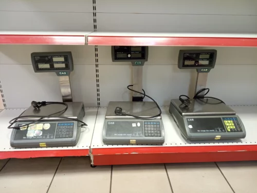 Весы торговые CAS ER 15 до 15 кг. рабочие, поверенные в 2025 г