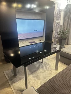 Стол стеклянный обеденный