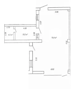 Торговое помещение в проездном месте