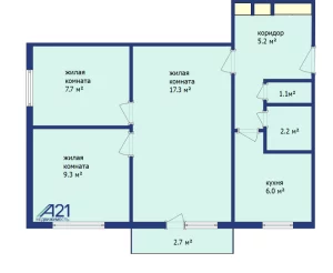 3-к кв. по ул. Минской, д. 63