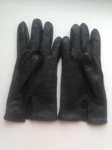 Перчатки без подкладки, на короткие пальцы, натуральная кожа