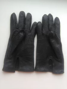 Перчатки без подкладки, на короткие пальцы, натуральная кожа