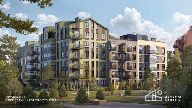 В Зеленой гавани возведут дом. Некоторые квартиры получат личный вход с улицы