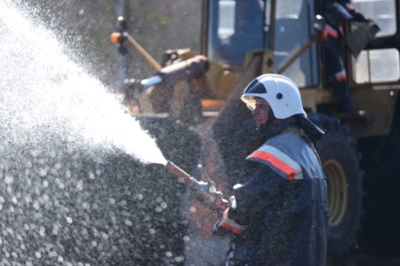 Работники «Бобруйских тепловых сетей» провели пожарно-тактические учения на объекте