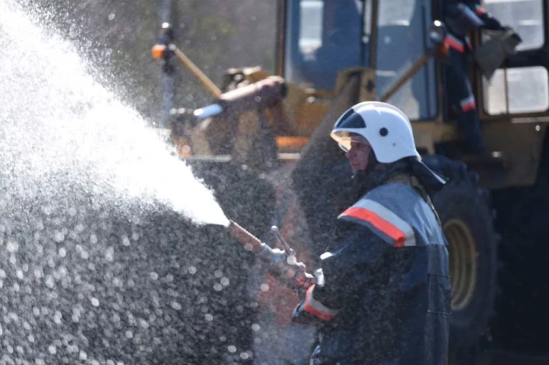 Работники «Бобруйских тепловых сетей» провели пожарно-тактические учения на объекте