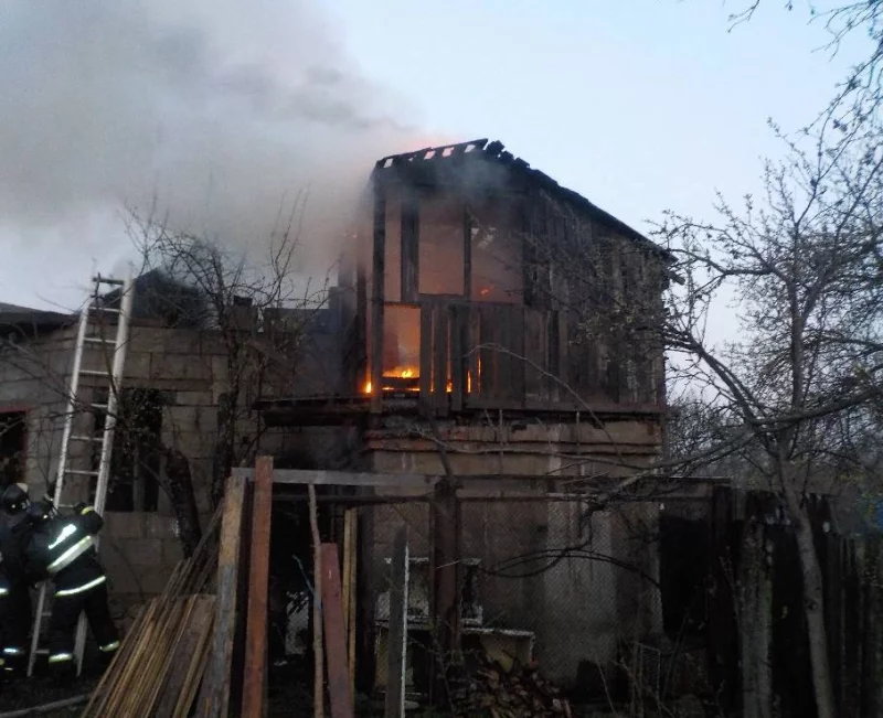 Ночной пожар в Бобруйске