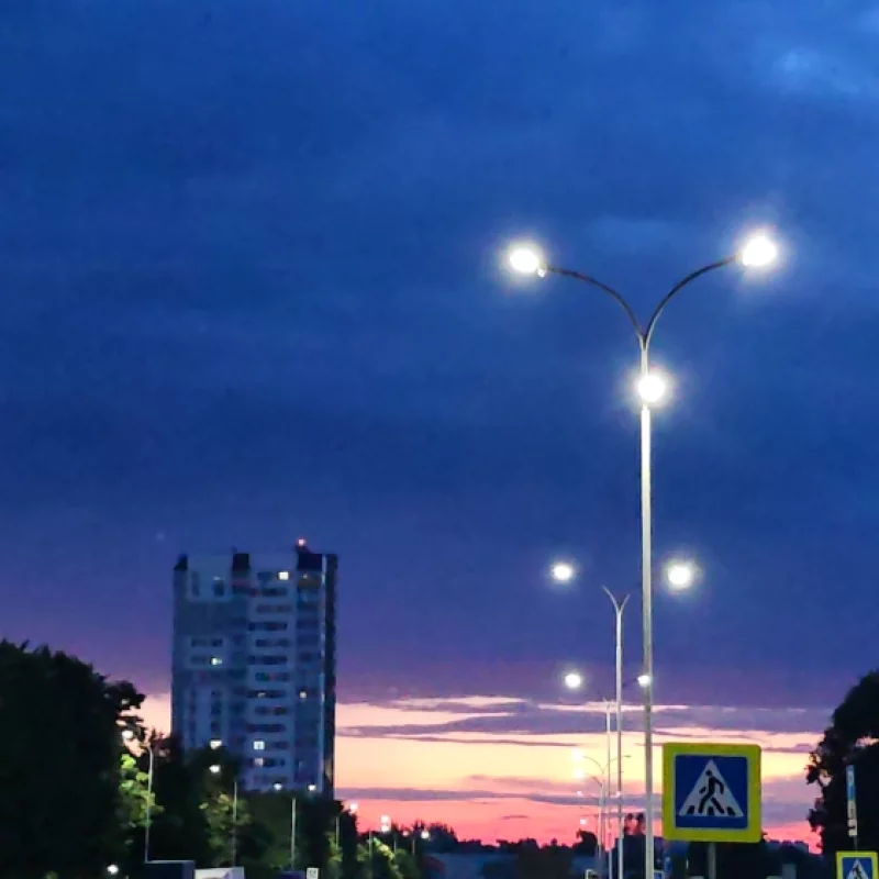 Красивый закат в Бобруйске