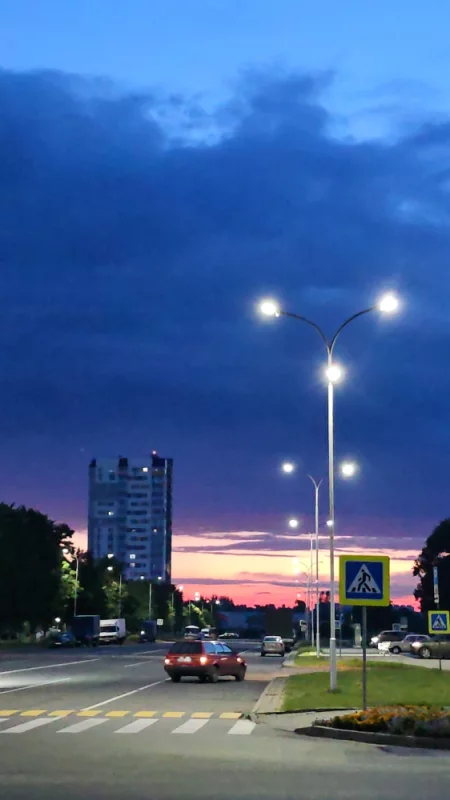 Красивый закат в Бобруйске
