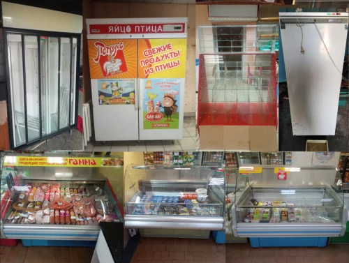 Витрины и шкафы холодильные, все рабочие