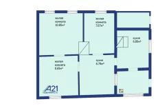 Часть дома с участком и гаражом в переулке Головача