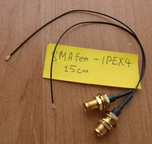 пигтейл SMA(female) IPEX4, WiFi антенна наклейка