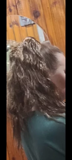 Шиньон и хвост волнистый