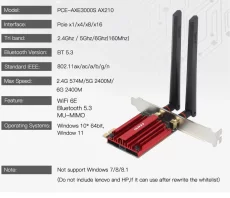 FENVI трехдиапазонная карта WiFi c с Bluetooth 5, 3
