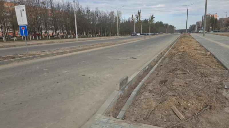 Строительство дороги продвигается