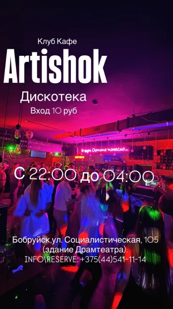 Дискотека в клуб-кафе «Artishok»
