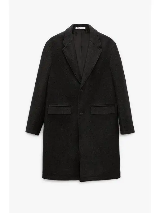 Продам пальто осеннее мужское чёрное Zara 46 (S)