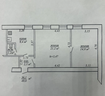 2-комнатная квартира в "Порт-Артуре"