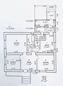 Благоустроенный кирпичный дом с коммуникациями