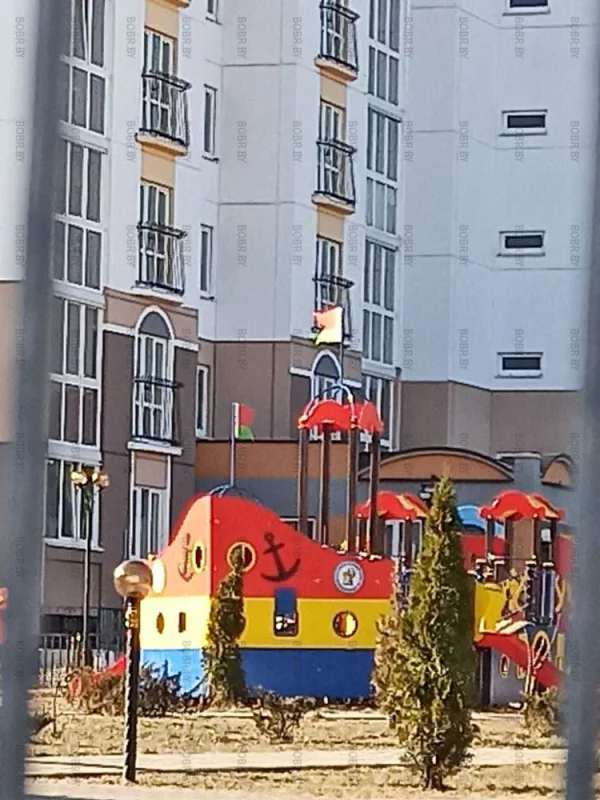 Самая патриотичная детская площадка города!