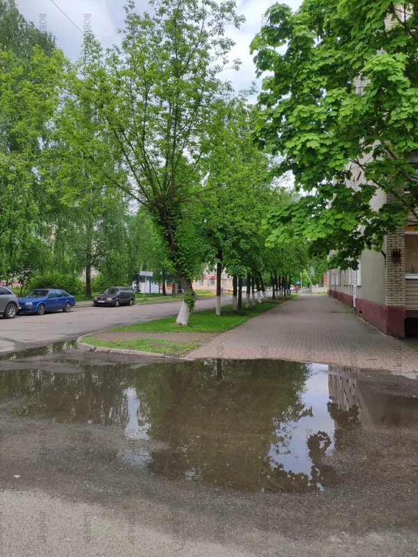 В этом месте, постоянно лужа...