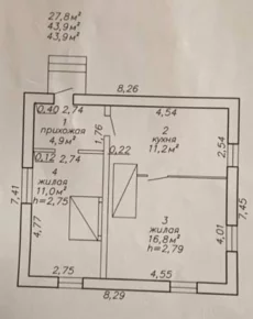 Кирпичный дом с гаражом, 20соток