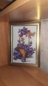 Вышивки крестом с рамкой