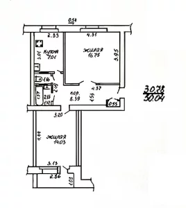 2-комн. квартира возле Дома Связи, ул. Минская, 29. 31500 у.е