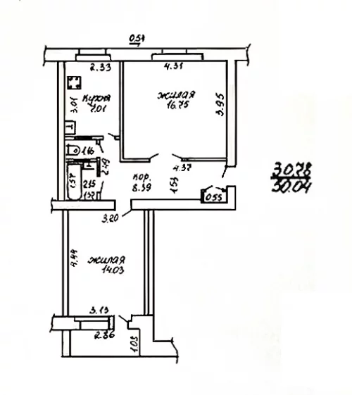 2-комн. квартира возле Дома Связи, ул. Минская, 29. 31500 у.е