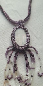 Украшение с натур перламутром