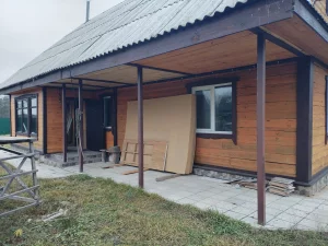 Новый деревянный дом с электро отоплением