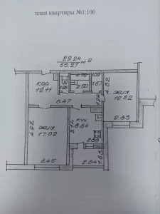 Двухкомнатная квартира на ул. Ульяновская, д. 21