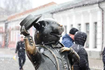 Фотофакт. В Бобруйске выпал первый снег