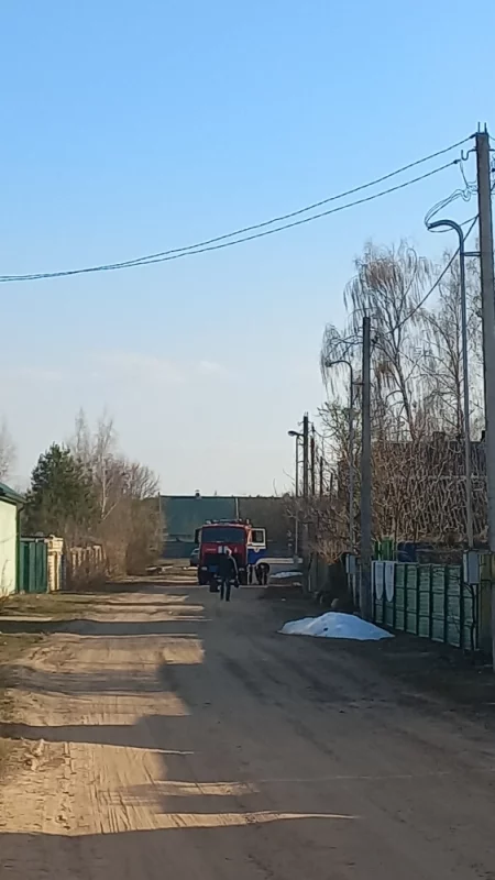 Мигалками горят а дыма нет