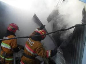 Пожар на рынке «Восточный»