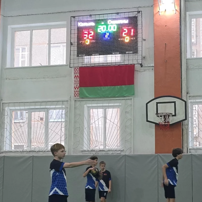 Чемпионат по гандболу ZubrCup в Бобруйске, играют Копыль - Ошмяны.