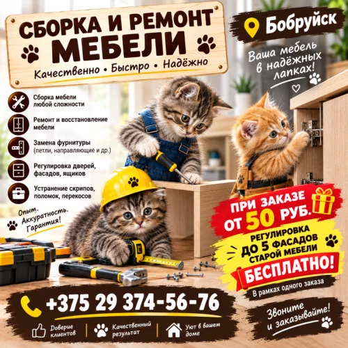 Сборка и ремонт мебели