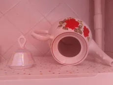 Чайник перламутровый фарфор 2 л. Винтаж