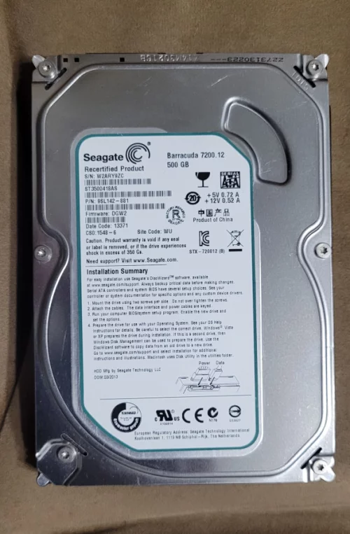 Жесткий диск 500 ГБ для ПК
