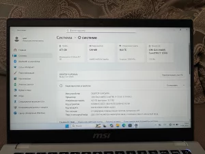 Ноутбук MSI Modern 14 на Intel Core i7 1255u