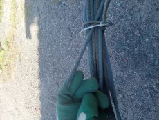 Трос стальной оцинкованный шестижильный диаметр 6 мм длина 40 метров,