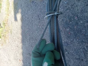 Трос стальной оцинкованный шестижильный диаметр 6 мм длина 40 метров,