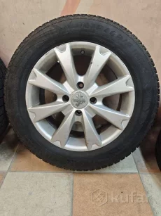 Комплект литых дисков R15 на зиме peugeot/citroen