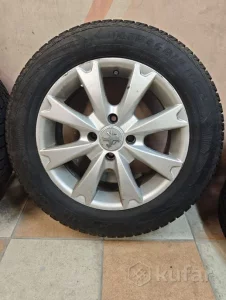 Комплект литых дисков R15 на зиме peugeot/citroen