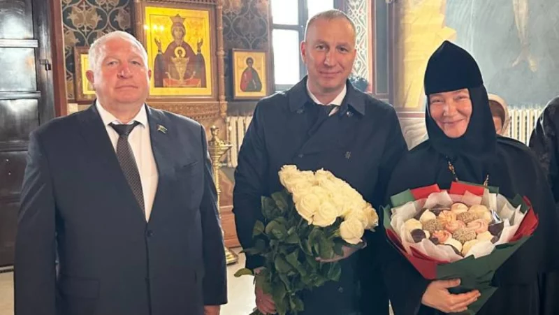 Игумения Параскева в составе бобруйской делегации посетила торжества по случаю столетия Наро-Фоминска