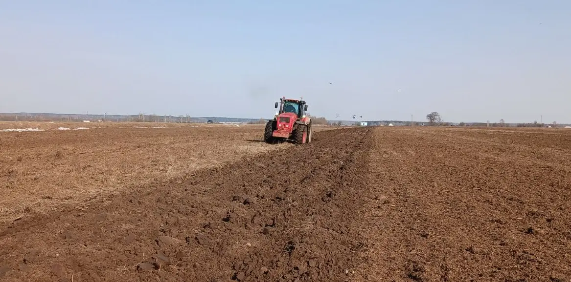 Передовик производства первым вышел в поле Бобруйского района