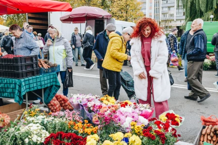 «Золотая осень» на Горького: бобруйчане запасаются впрок, а цены на овощи радуют