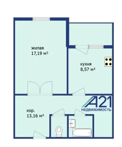 Просторная 1комнатная квартира по проспекту Строителей 56/3